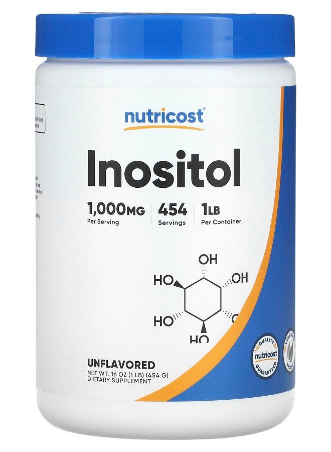 Nutricost Inositol Unflavored 1000 mg 16 oz (454 g)