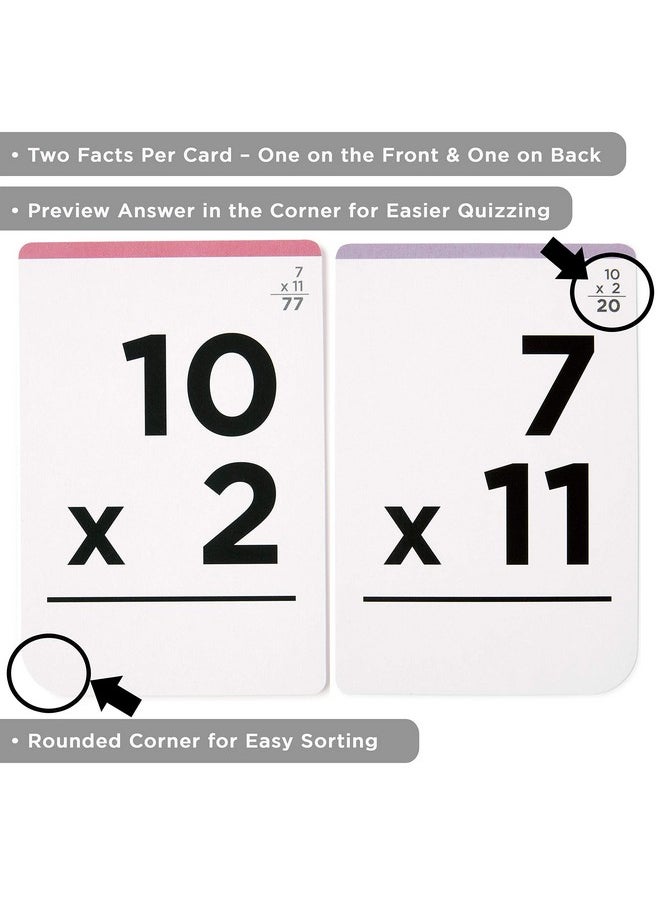 Multiplication Flash Cards (150 Facts) Times Tables Flashcards - All Facts 1-12 For Kids In 3Rd, 4Th, 5Th, 6Th Grade - 6 Math Games And Teaching Methods For Homeschool Or Classroom - pzsku/Z28DF4C097BA825CDA5B7Z/45/_/1722596629/5984d4e1-cae8-4988-9878-4a4280518303