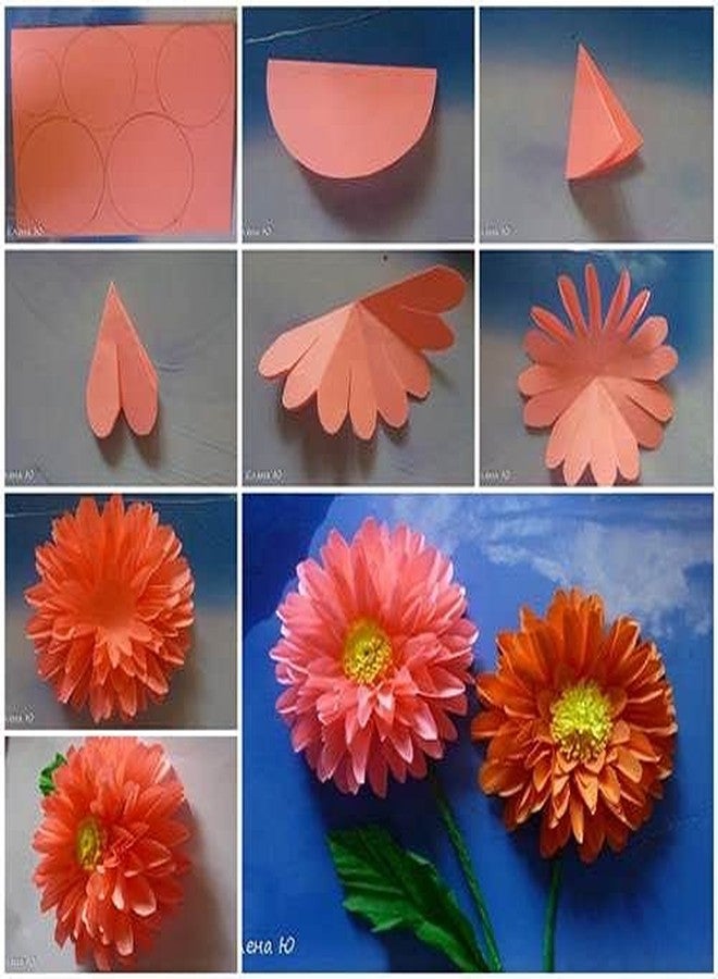 3A Featuretail Tricolor 8ft Length/20in Width Crepe Paper Roll/Wrinkled Paper for Flower Making, Bouquet Wrapping and Craft (Green-Pink-Orange, 3 Roll - 1 Color Each) - Image 4