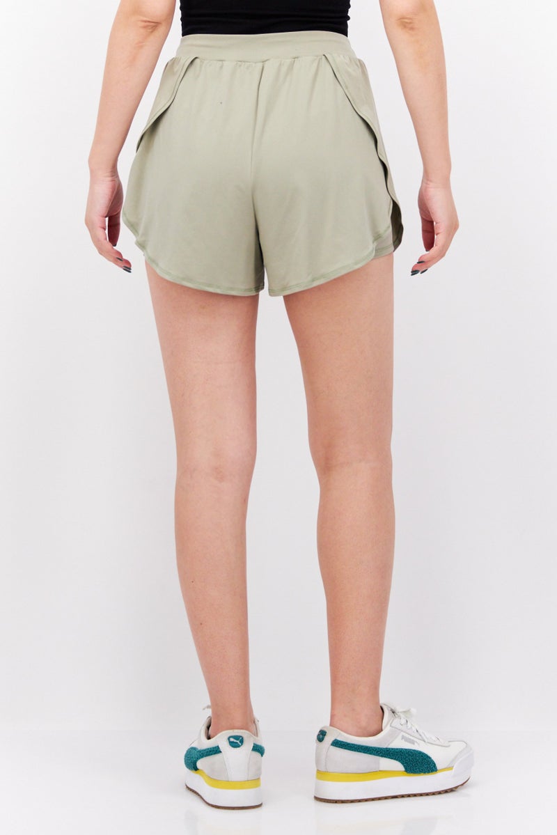 PUMA Women Sportswear Fit Training Shorts, Light Olive - Image 3