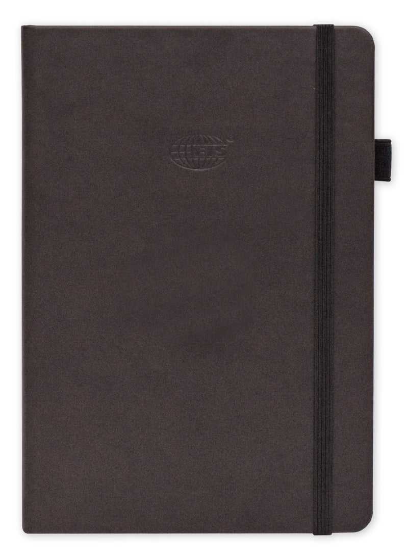 FIS FIS Budget Planner with Elastic Pen Loop Italian PU, Size A5, White Paper, 100 GSM, 128 Pages, Hard Cover, Round Corners, Colour Dark Brown - FSORA5BPLANPDBR  - Image 2