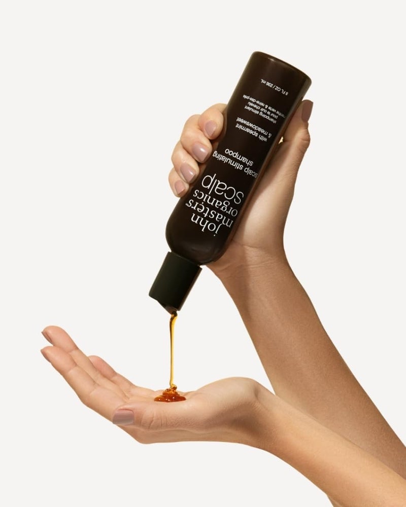 John Masters Organics Scalp Stimulating Shampoo 16 oz | Organic Spearmint & Meadowsweet | 70% Organic Ingredients | Clarifying Shampoo | Improve Scalp Health | Sulfate-free, 16 Fl Oz - Image 3