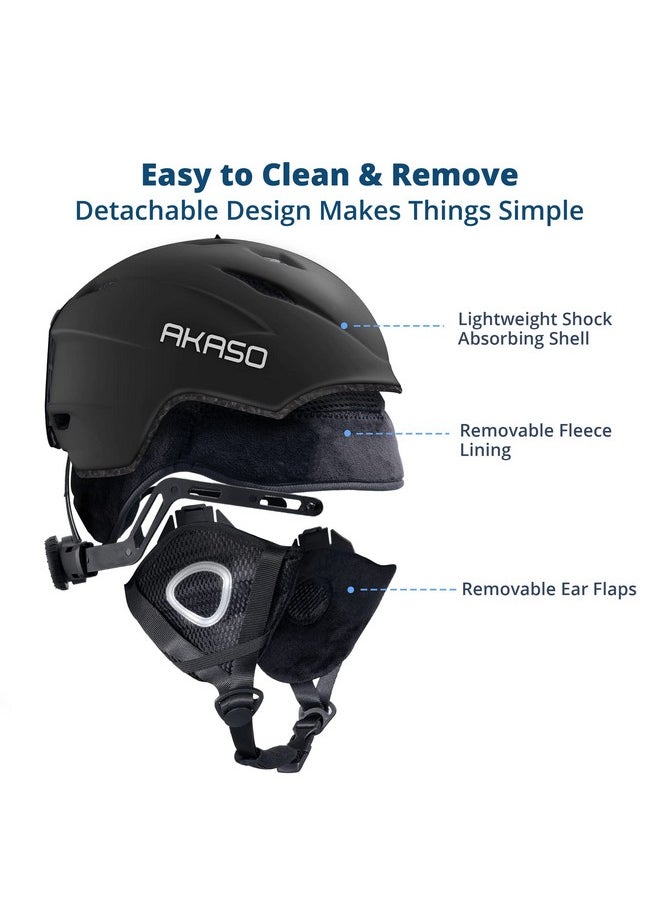 Akaso - Ski Helmet For Men And Women, Snowboard Helmet, Snow Sport Helmet, Goggles Compatible, Ski Helmet For Youth - Image 1