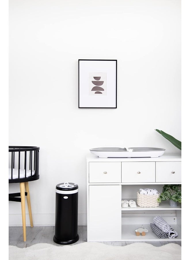 Ubbi Steel Diaper Pail, Odor Locking, No Special Bag Required, Award-Winning, Registry Must-Have, Matte Black - Image 5