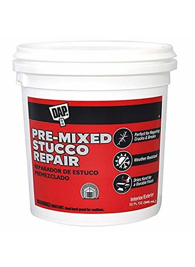 60811 Pre-Mixed Stucco Repair, 32-Ounce