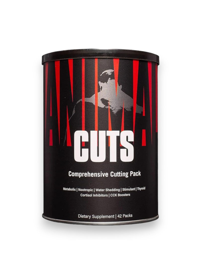 UNIVERSAL NUTRITION Animal Cuts Comprehensive Cutting Pack, 42 Packs - Image 1