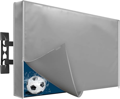 2win2buy Outdoor TV Cover 39 to 40 Inch Weatherproof, Waterproof Outside TV Covers Heavy Duty 600D Oxford TV Covers Outdoor TV Screen Protectors Shield with Zippers for Flat Screen Outdoor TVs - Image 1