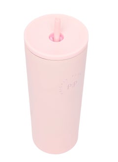 Stainless Steel 24 Oz 2 in 1 Water Bottle With Straw And Travel Cup, Pink Logo Design - pzsku/Z28DFF3F019C80EE59FCBZ/45/_/1740075486/3a2d14c3-af60-4045-ae15-417c50318068