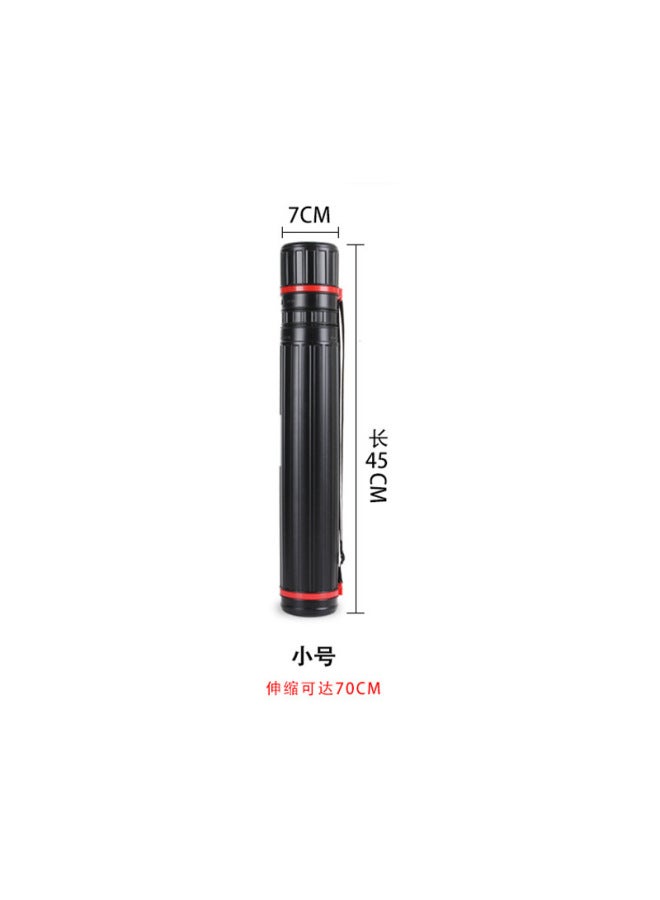 BRANDT Art Plastic Retractable Picture Cartridge Drawing Works Collection Storage Cartridge Retractable Straight Black Cartridge Display Rack Storage Barrel - Image 1