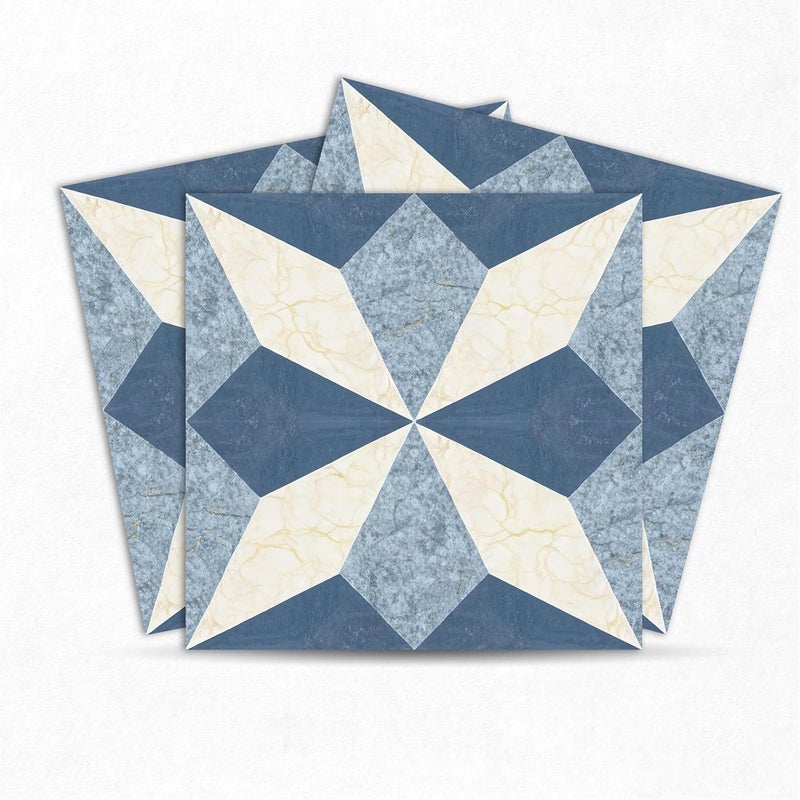 MOSAICOWALL Mosaicowall DIY Peel and Stick Self Adhesive Floor Tiles for Kitchen Living Room Matte Flooring Tile FST0126 X 6 Inches 12 Pcs  - Image 1