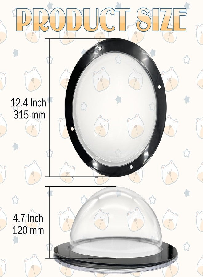 Hamiledyi Dog Fence Window, 12.4" Acrylic Dome Window Clear Bubble Peek Window, Dog Playground Window Pet Bubble Window, Doggie Fence Window Relieves Stress, Reduced Barking for Dog Cat - Image 2