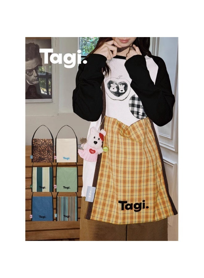 TG Tagi. Canvas bag with large capacity, multi-color design, stylish and classic commuting backpack with retro style, artistic and vintage. - Image 2