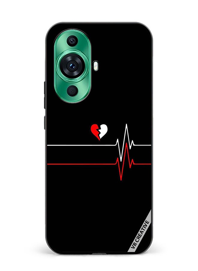 VR CREATIVE Protective Case Cover For Huawei nova 11 Heartbeat Design Multicolour - Image 1