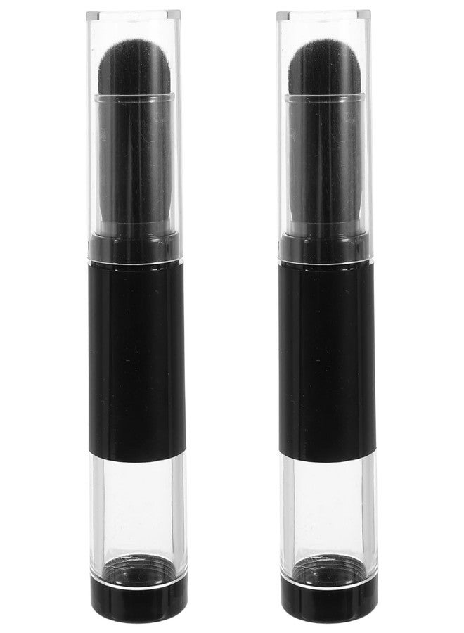 Beaupretty 2pcs Retractable Blush Brush with Refillable Loose Powder Bottle Jars for Color Highlight Contour Blush Powder Cosmetics - Image 1
