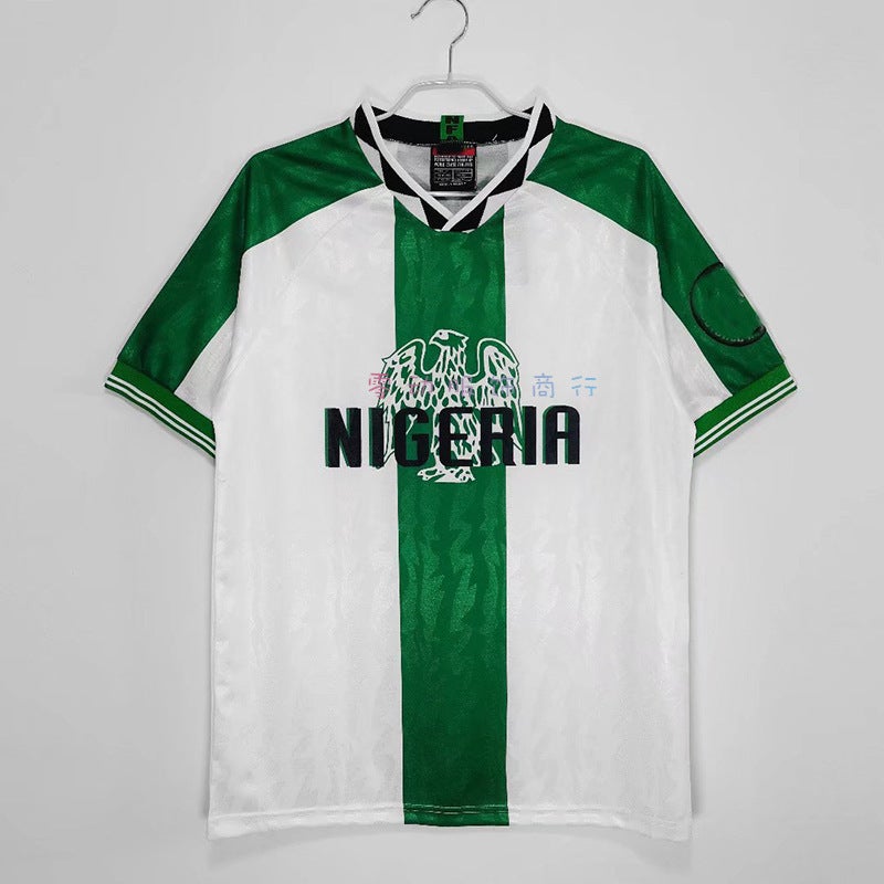 1996 Nigeria Home Away Retro Soccer Jersey No.10 Home court  - Image 2