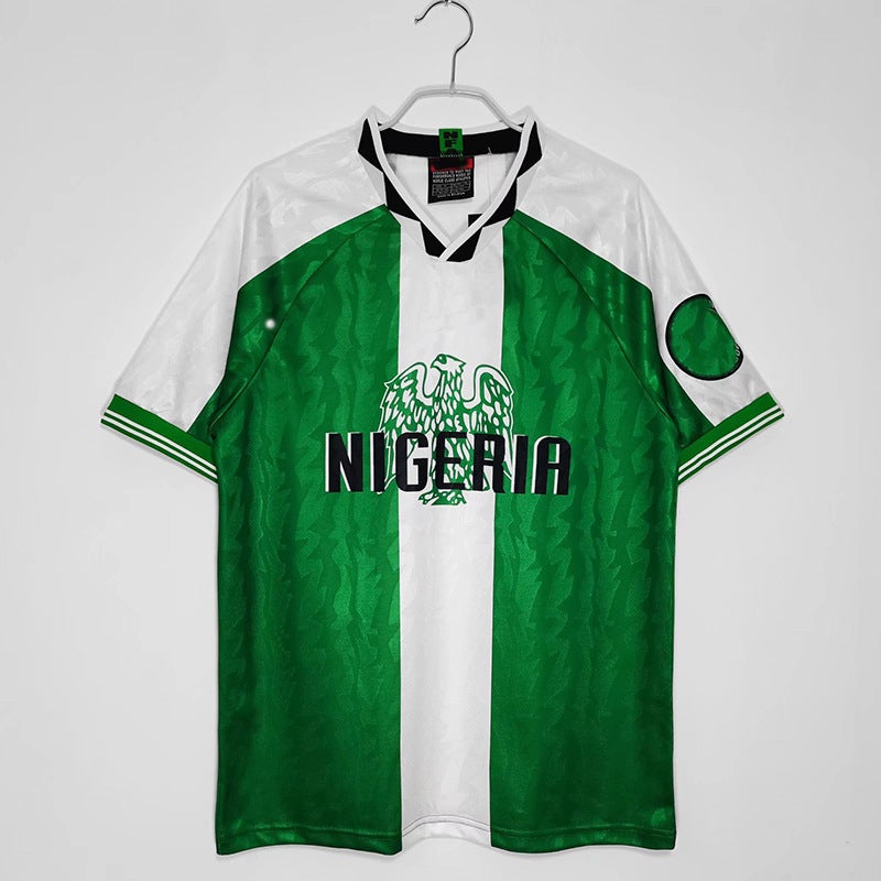 1996 Nigeria Home Away Retro Soccer Jersey No.10 Home court  - Image 1