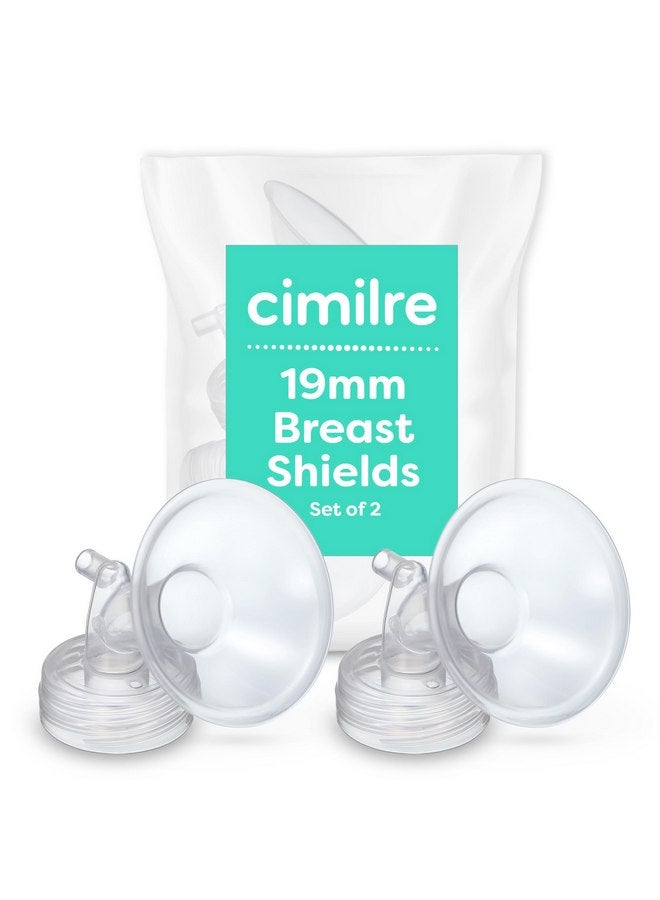 Cimilre 19MM Breast Shields, Spare & Replacement Breast Shields for The Cimilre Breast Pump, Comfortable Breast Pump Parts for Nursing Moms, 19MM Shields (Set of 2) - Image 1