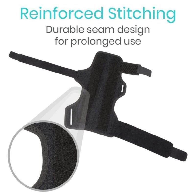 Finger Splint - Supports Pinky, Ring, Middle Metacarpals and Knuckles - Right or Left Adjustable Hand Brace - Straightening for Trigger Finger, Injury, Fracture, Broken, Tendoniti - Image 3