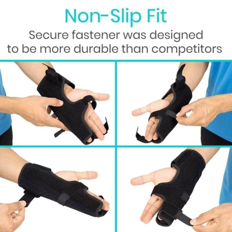 Finger Splint - Supports Pinky, Ring, Middle Metacarpals and Knuckles - Right or Left Adjustable Hand Brace - Straightening for Trigger Finger, Injury, Fracture, Broken, Tendoniti - Image 4