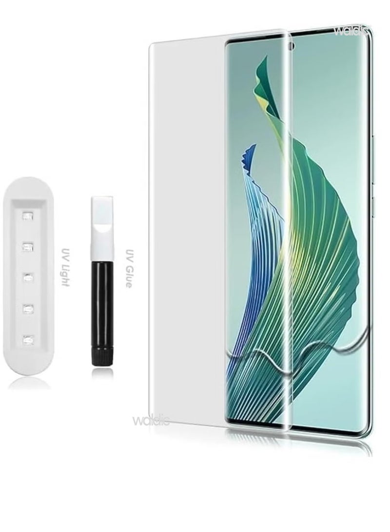 Premium Tempered Glass Design For Itel S25 Ultra Smartphone Advanced Border Less Full Edge To Edge UV Screen Protector And Easy Installation Kit - Image 1