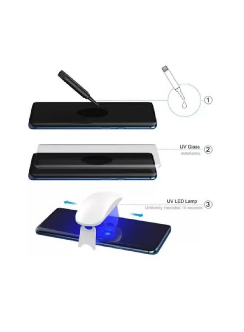 Premium Tempered Glass Design For Itel S25 Ultra Smartphone Advanced Border Less Full Edge To Edge UV Screen Protector And Easy Installation Kit - Image 2