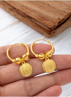 GOLDMAX Elegant 21k Gold Plated Earrings For Women  - Image 1