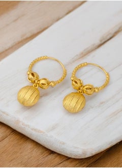 GOLDMAX Elegant 21k Gold Plated Earrings For Women  - Image 2