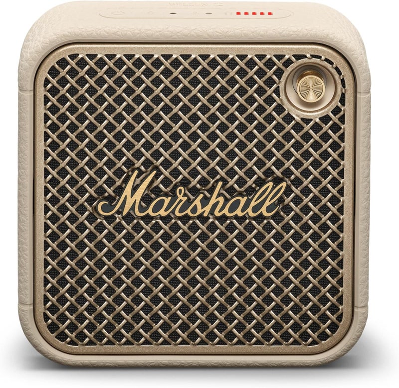 Marshall Willen II Wireless Bluetooth Speaker - 17+ Hours Playtime, Dust and Waterproof Design (Cream) - Image 1