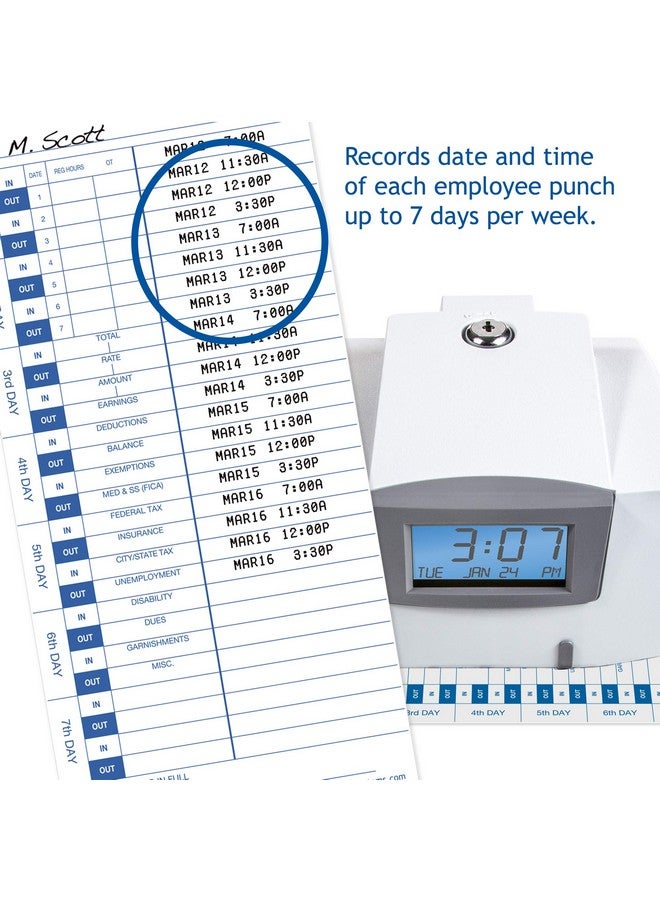 بيراميد تايم سيستمس 3510010Mb 1000 عدد بطاقات الوقت الأصلية والحقيقية للغة الإنجليزية لـ 3500 3500Ss 3600Ss و3700 ساعات زمنية بطاقات وقت على مدار الساعة - Image 5
