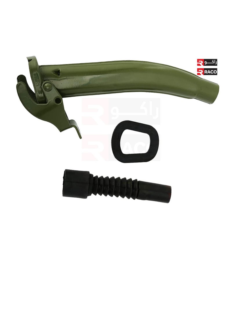 RACO Jerry Can Metal Spout Nozzle for Gasoline Petrol Fuel Can with Flexible Plastic Nozzle  - Image 2