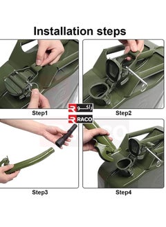 RACO Jerry Can Metal Spout Nozzle for Gasoline Petrol Fuel Can with Flexible Plastic Nozzle  - Image 3