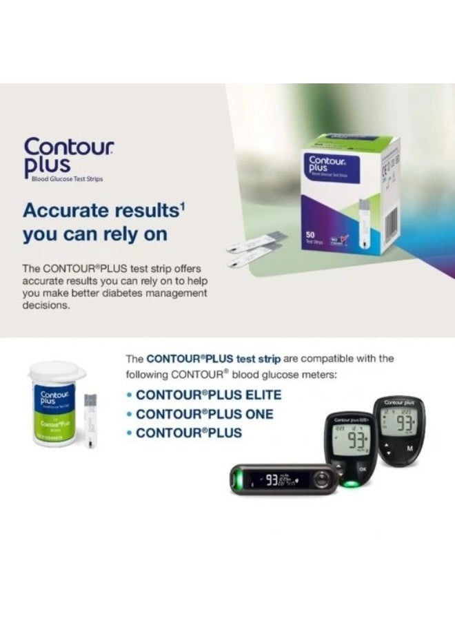 كونتور بلس شرائط اختبار سكر الدم المتقدمة كونتور بلس (50 شريطًا) - دقة مثبتة سريريًا - Image 4