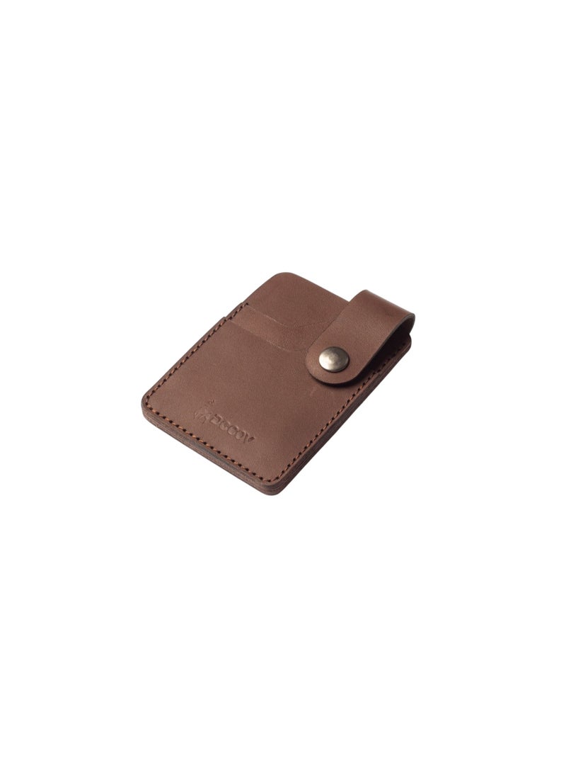 Decov Handmade Genuine Leather Wallet, 3 Pockets, 6 Card Slots, Cash Compartment - Image 1