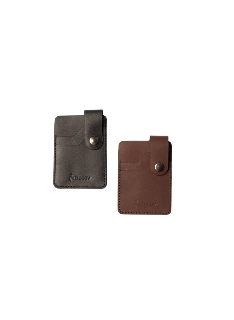 Decov Handmade Genuine Leather Wallet, 3 Pockets, 6 Card Slots, Cash Compartment - Image 4