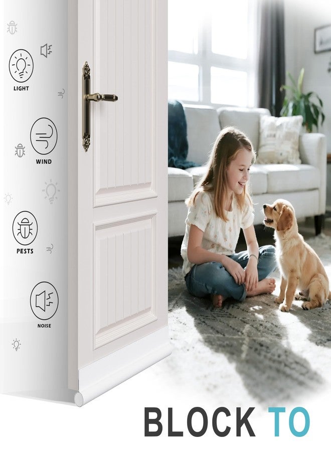 SYIPO One Side Door Draft Stopper,36.6" Adjustable Door Stoppers for Bottom of Door,Install Quick Door Seal Strips Sweeps Sound Proofing,Blocks Cold Air & Noise|Fit for Exterior/Interior Doors,Black - Image 3