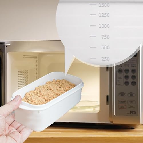Turbid 4-350ml Refrigerator Food Storage Containers, PP5 Polypropylene Box, Stackable Commercial Quality Lunchbox with Covers, Durable, Reusable BPA-Free, Microwave, Freezer, Dishwasher Safe. - Image 5