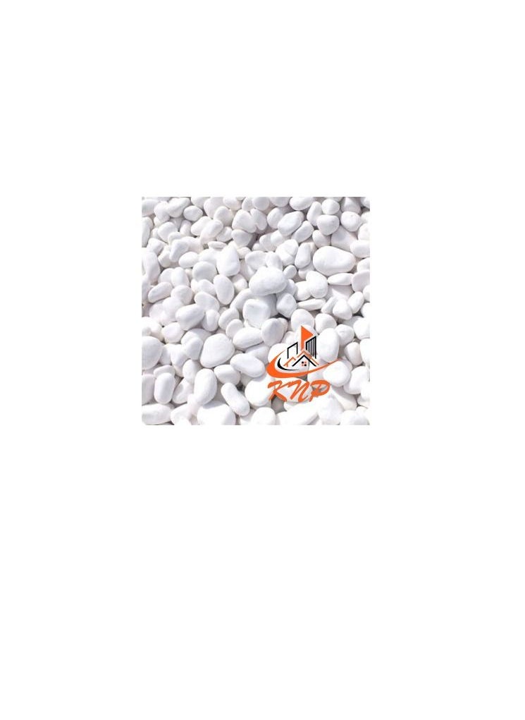 KNP Snow White Pebbles 20KG Bag 3-4 cm  - Image 3