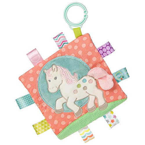 Taggies Soothing Sensory Crinkle Me Toy with Baby Paper and Squeaker Painted Pony 65 x 65Inches