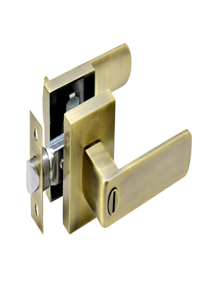 B BOSS Lever Handle Lock Set | Replacement for Mortice & Cylindrical Locks | 3 High-Security Dimple Keys & Keyless Option | 5-Year Warranty | Made in India (Without Keys Coin Type, Antique) - Image 1