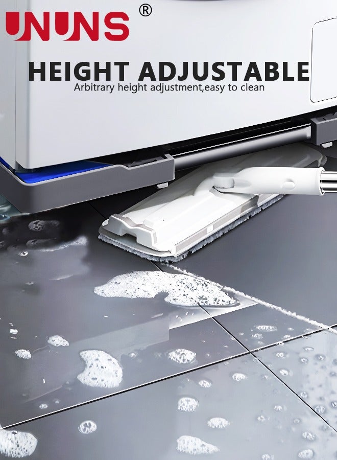 UNUNS Fridge Stand Universal Stand Base Adjustable Refrigerator Stand with 8 Strong Feet for Washing Machine Stand Pedestal, Fridge Base Stand, Adjustable Appliance Dolly Square,Grey - Image 3