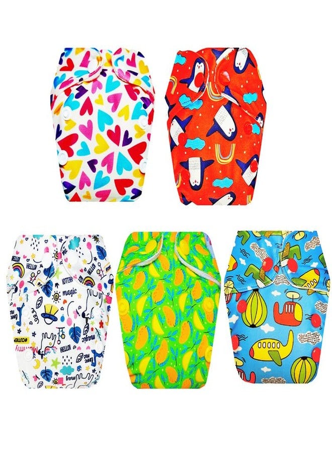 Dumbledo Premium Newborn Cloth Diaper with Integrated Soaker (Pack of 5) | Snug Fit | Breathable | Quick Dry | Trusted by Moms | 0 - 4 Months | Unisex Baby - Image 1