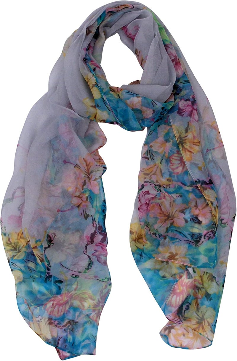 Long Chiffon Sheer Scarf For womens