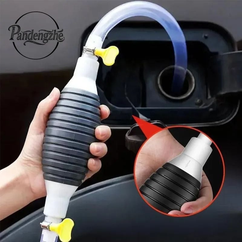 Hand Fuel Transfer Pump 1m with Hose and 2 Clamps for Car, Boat, Motorcycle - Image 2