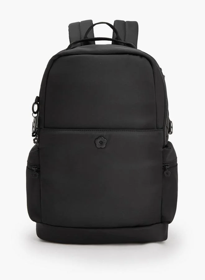Solid Backpack With Adjustable Shoulder Straps