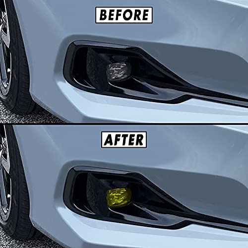 SlickMod PreCut Vinyl Yellow Tint for 2021-2022 Honda Accord Foglight (5. 21-22 Foglight, Yellow) - Image 5