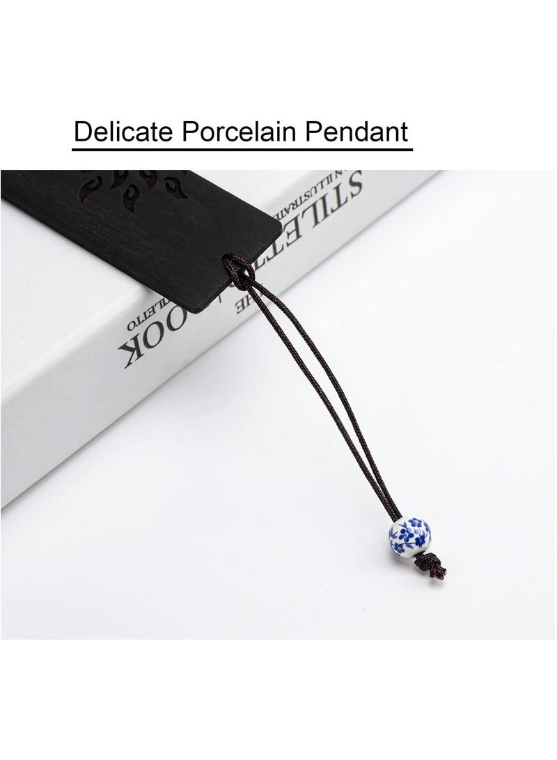 إسكدنيا علامة مرجعية خشبية، علامات مرجعية للكتب هدية للرجال والنساء، اكسسوارات علامات الكتب (الشمس والشجرة) - Image 5