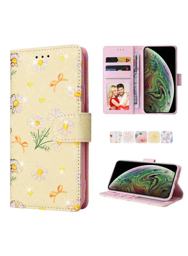 S-TOP Case For iPhone XS Max Bronzing Painting RFID Leather Case - Image 1