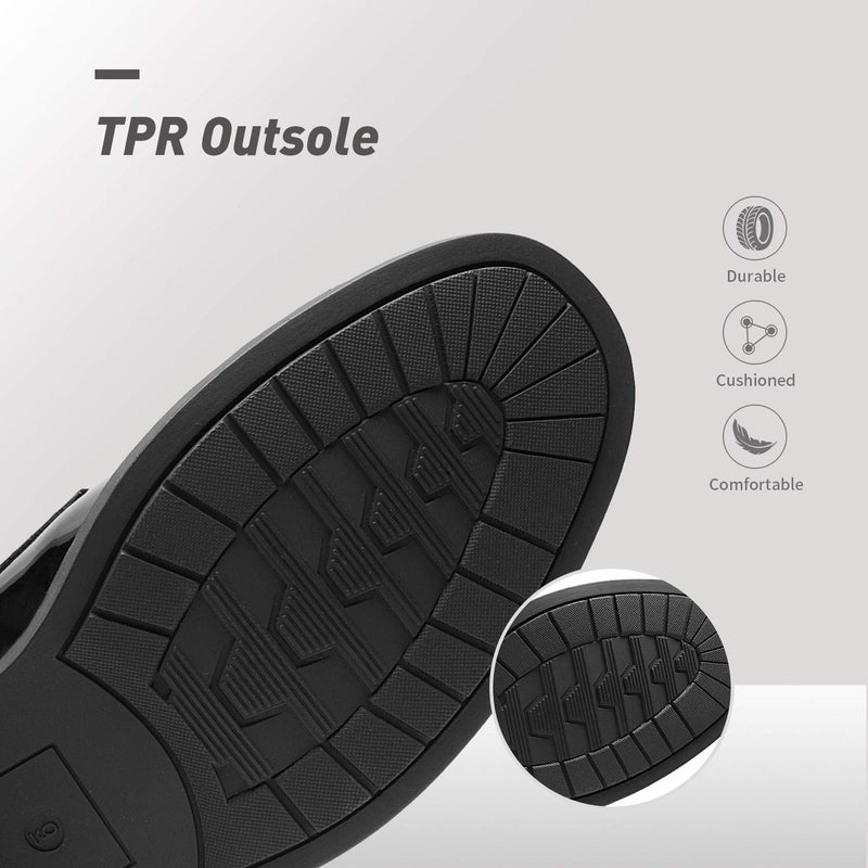 Bruno Marc Men's Dress Oxford Shoes Classic Lace Up Formal Shoes,Size 9,Black/Pat,DOWNING-02 - Image 5