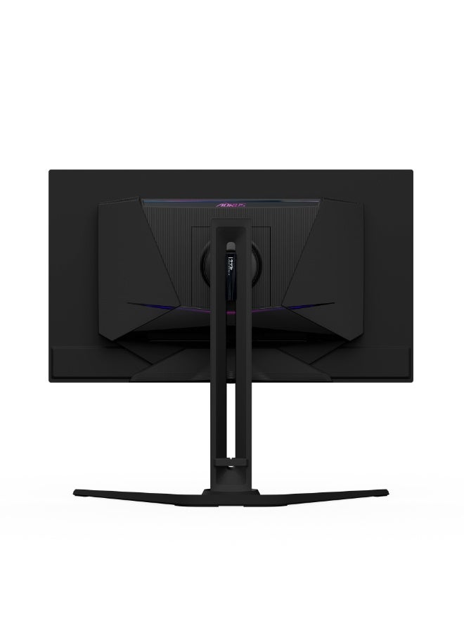 GIGABYTE AORUS FO27Q5P 27" QHD QD-OLED Gaming Monitor – 500Hz Refresh Rate, 0.03ms GTG, 99% DCI-P3, 10-bit Color, HDR True Black 500, G-Sync Compatible, DP 2.1 & HDMI 2.1, USB-C, Ergonomic Stand, OLED Care, Built-in Speakers black - Image 4