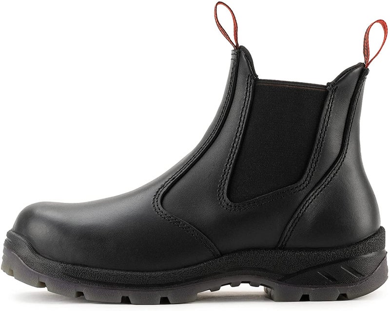 SUREWAY Men's Slip On Work Boots for Men - Soft Toe,Upgraded Slip/Water Resistant,Electric Hazard,Anti-Static,Fire Station Mechanic Insulated Boots/Shoes - Image 3